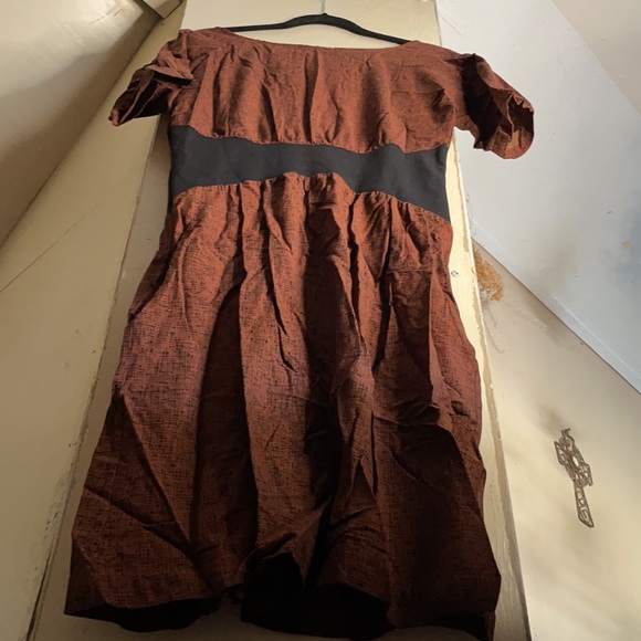 Hubris Apparel Fall Colored Dress Made in Portland, OR - Picture 6 of 6